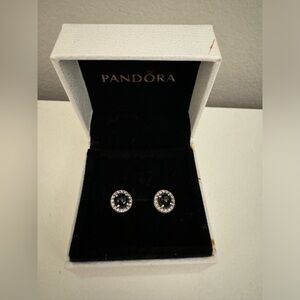Pandora Black Onxy Studs